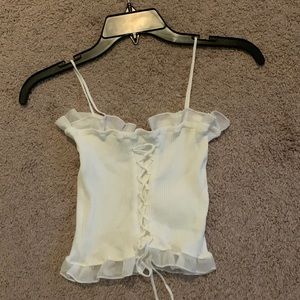 White crop top